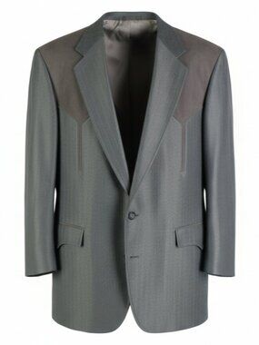 Circle S Blazer Mens 44 Western Two Button Vented Vintage Made In USA